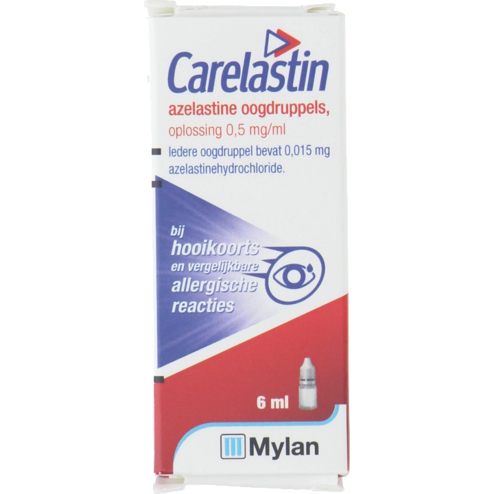 Carelastin Azelastine 0,5 mg/ml oogdruppels, 6ml