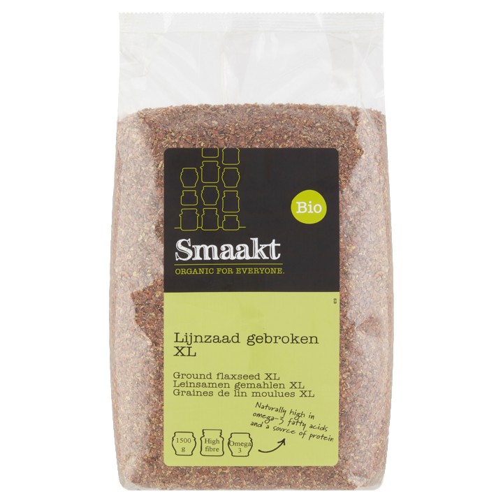 Smaakt Bio Lijnzaad Gebroken XL 1500g