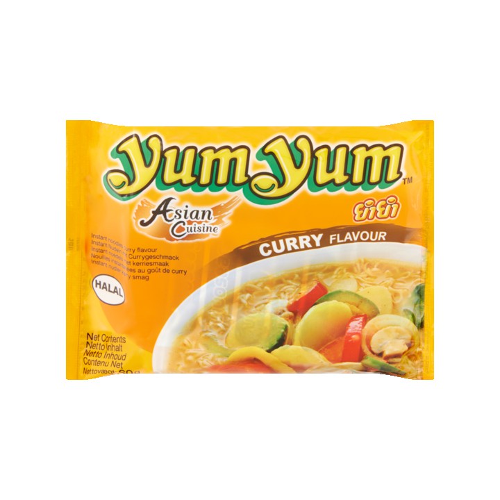 Yum Yum Instant Noedels met Kerriesmaak 60g
