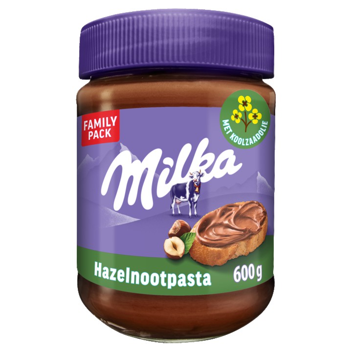 Milka Hazelnootpasta Family Pack 600g