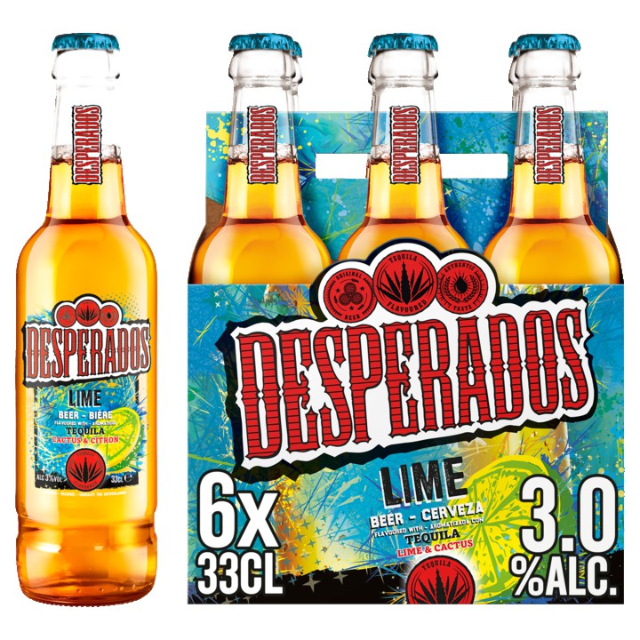 Desperados Lime Bier Fles 6 x 33cl