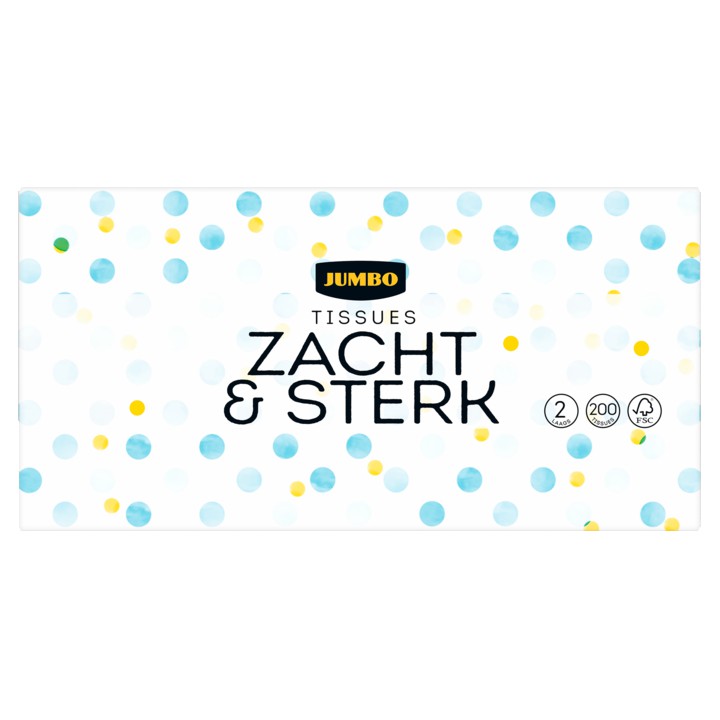 Jumbo Tissues Zacht &amp;amp; Sterk 2 Laags 200 Stuks