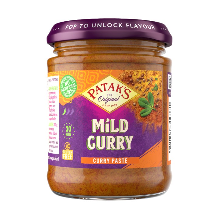 Patak&amp;#x27;s Original Mild Curry Kruidenpasta 165g