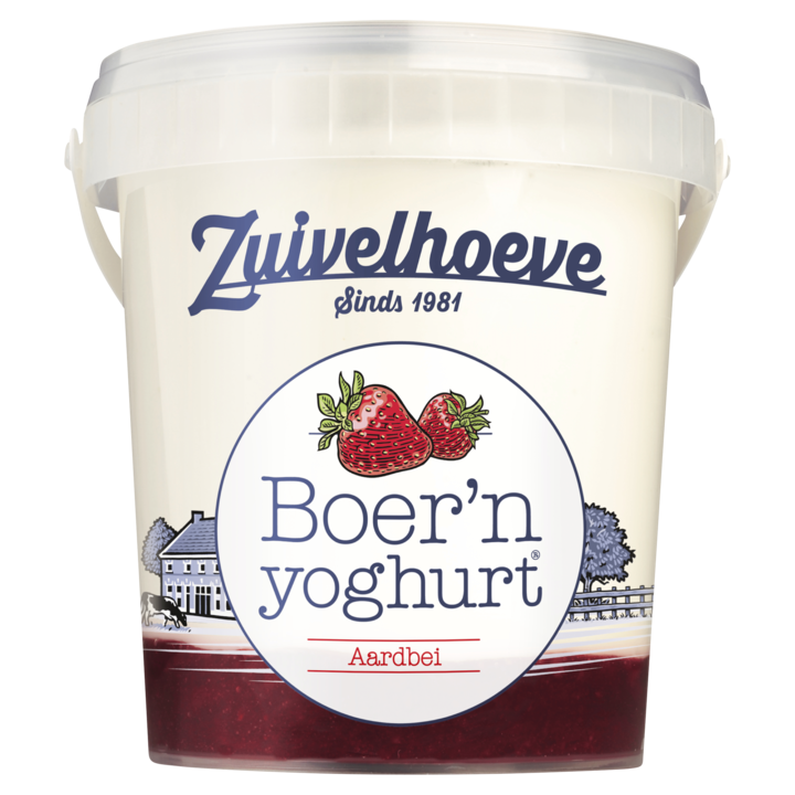 Zuivelhoeve Boer&amp;#x27;n yoghurt&amp;reg; Aardbei 750g