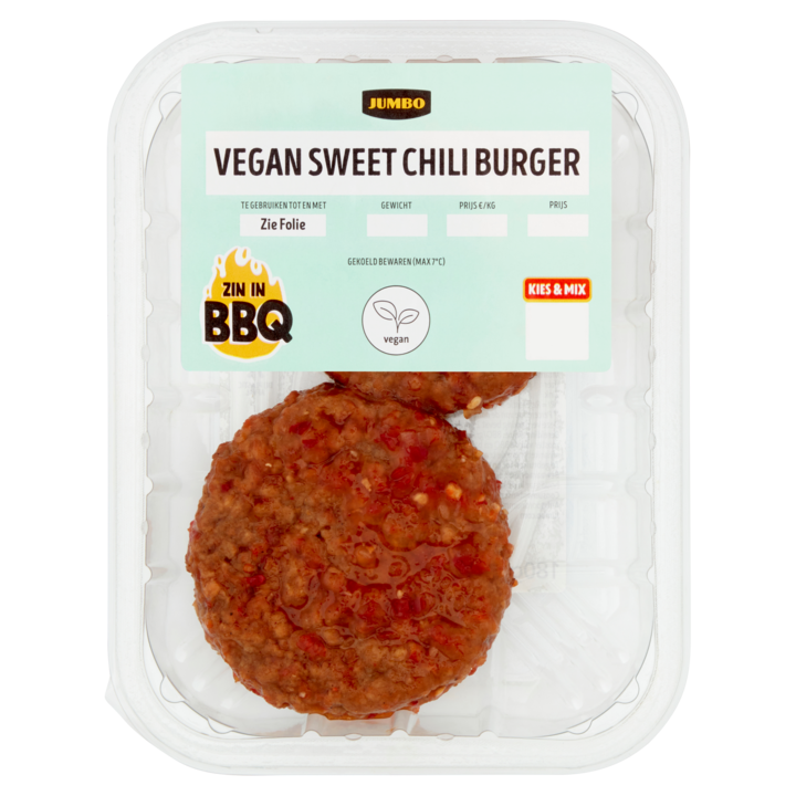 Jumbo Vegan Sweet Chili Burger 180g