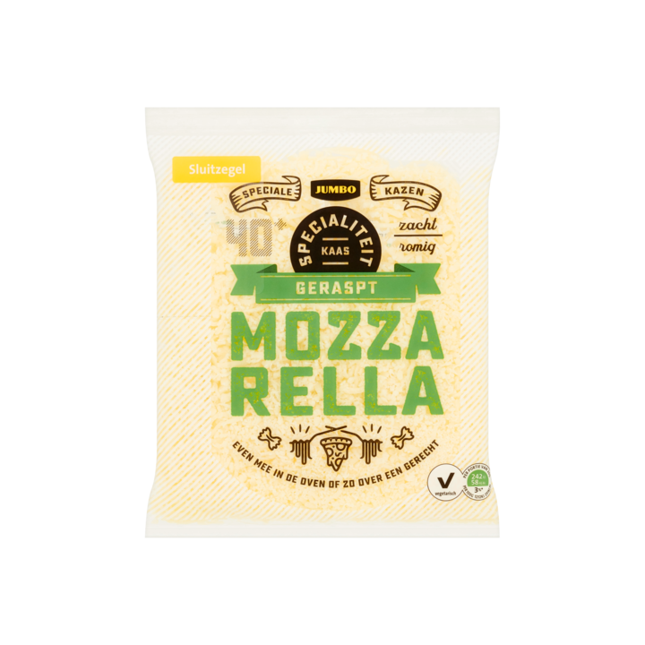 Jumbo Geraspte Mozzarella Kaas 40+ 150g