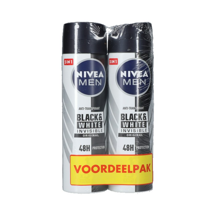 Nivea Men 5 In 1 Anti-Transpirant Black &amp;amp; White Invisible Original 150ml