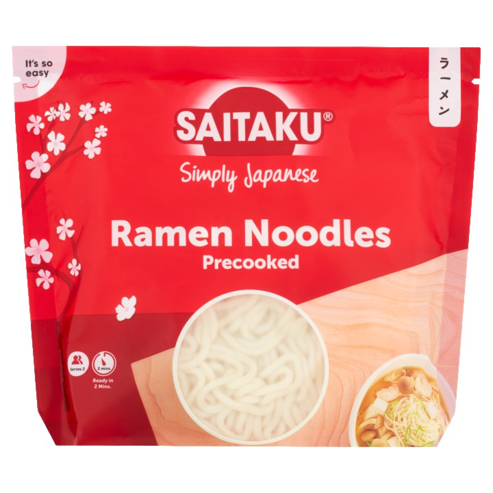 Saitaku Simply Japanese Ramen Noodles Precooked 2 x 150g