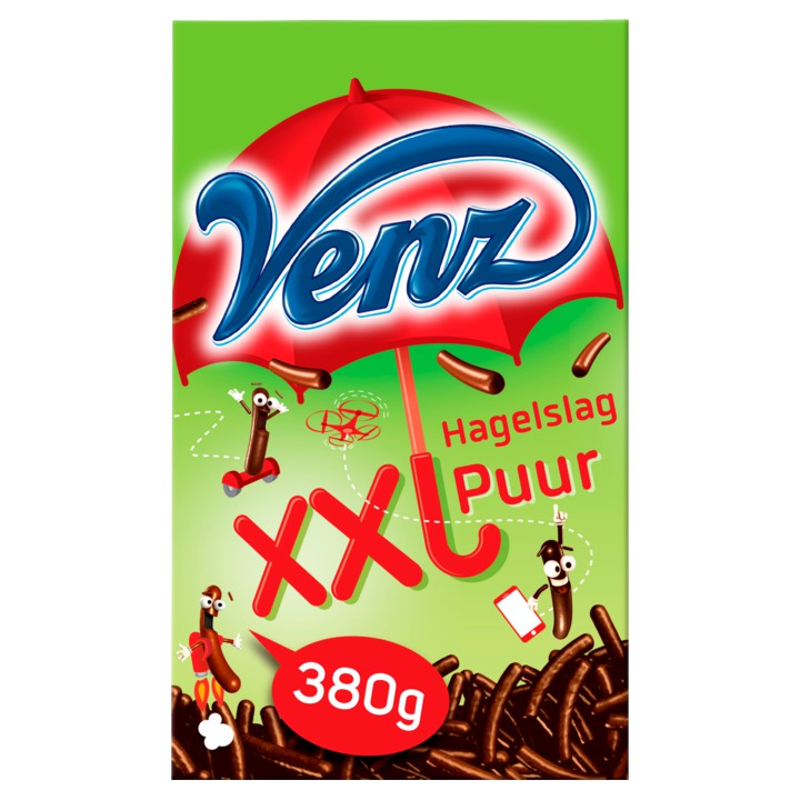 Venz XXL hagelslag puur 380g