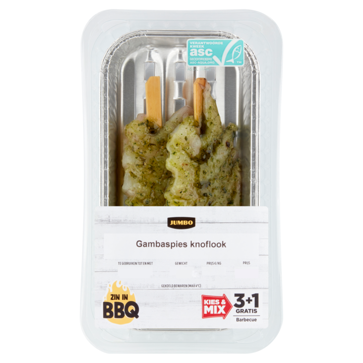 Jumbo Gambaspies Knoflook 80g