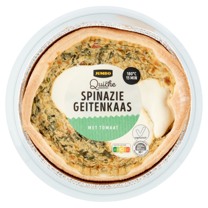 Jumbo Quiche Spinazie Geitenkaas 300g