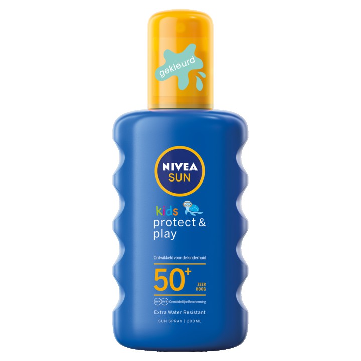 Nivea Sun Kids Protect &amp;amp; Play 50+ Zeer Hoog Sun Spray 200ml