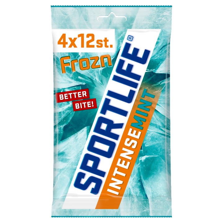 Sportlife Frozn Intensemint Suikervrij Kauwgom 4-Pack 4 x 18g