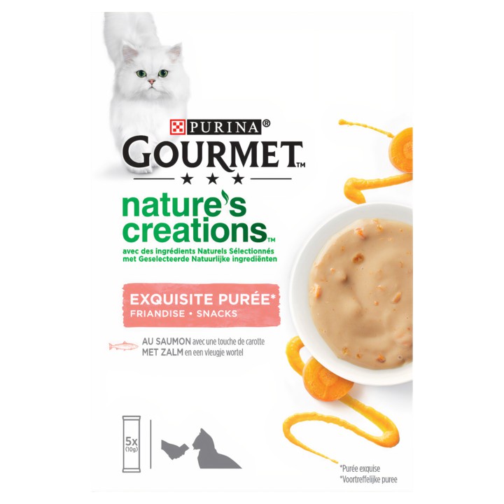 Gourmet Nature&amp;#x27;s Creations Kattensnacks met Zalm en Wortel