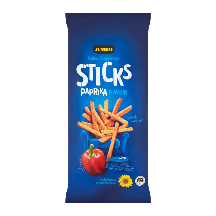 Jumbo Sticks Paprika Chips 150g