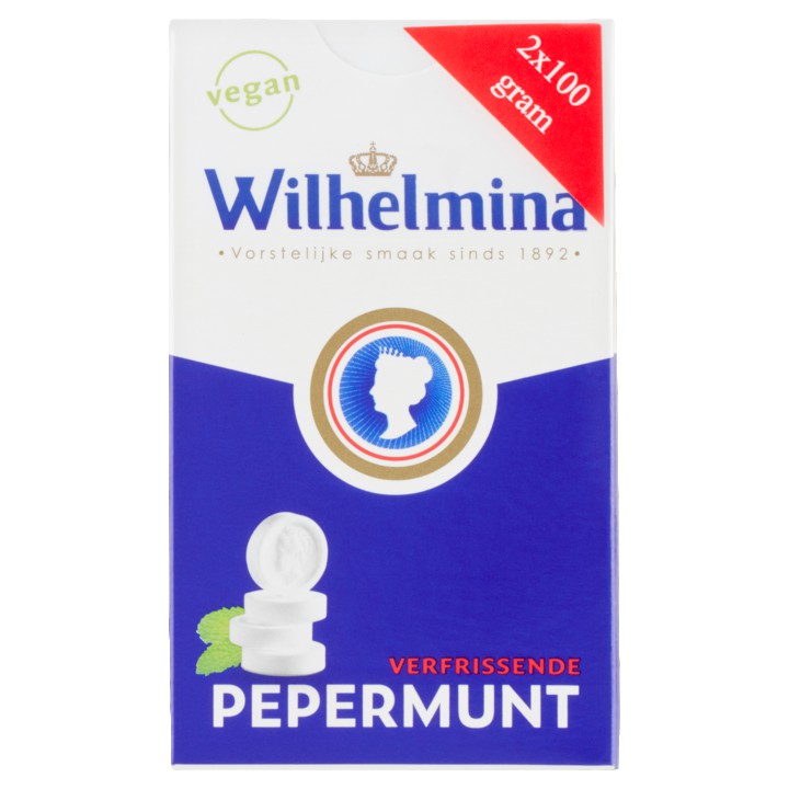 Wilhelmina Verfrissende Pepermunt 2 x 100g