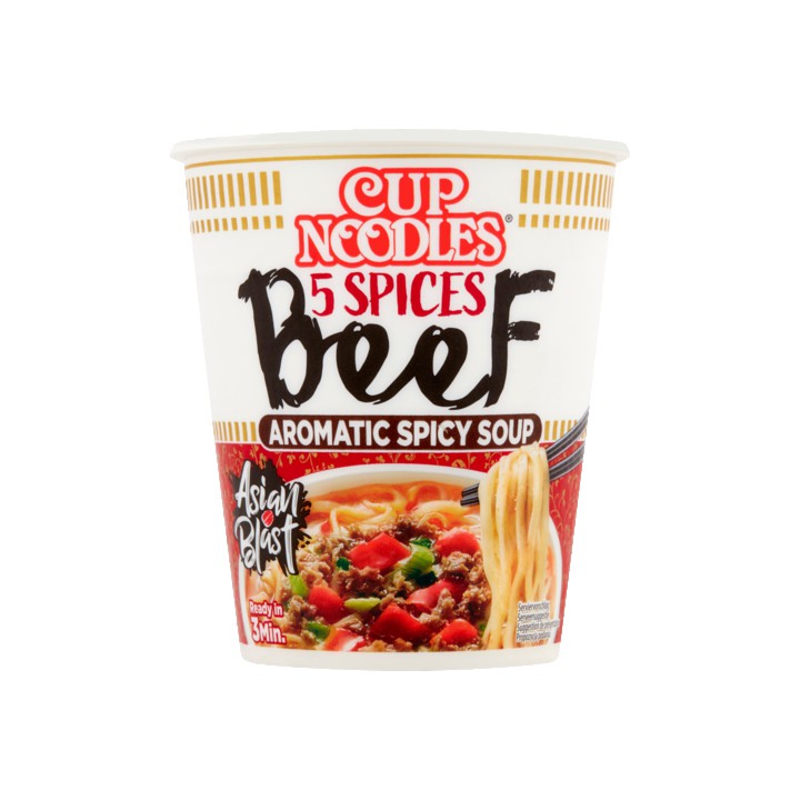 Nissin Cup Noodles 5 Spices Beef Aromatic Spicy Soup 64g