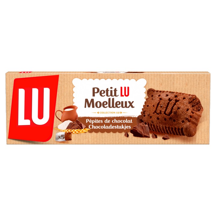 LU Petit Moelleux Zachte Cake met Chocolade 5 Stuks 140g