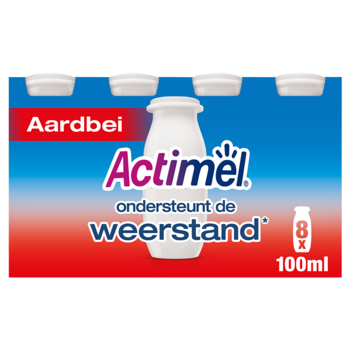 Actimel Drinkyoghurt Aardbei 8 x 100ml