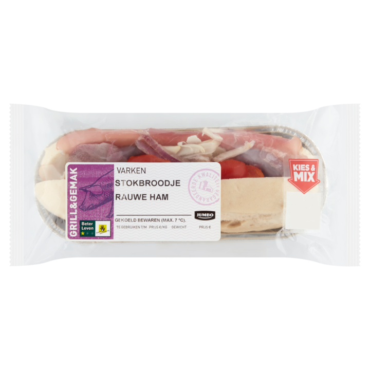 Jumbo Stokbroodje Rauwe Ham 145g