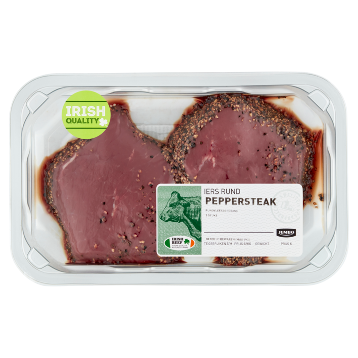 Jumbo Iers Rund Peppersteak ca. 280g