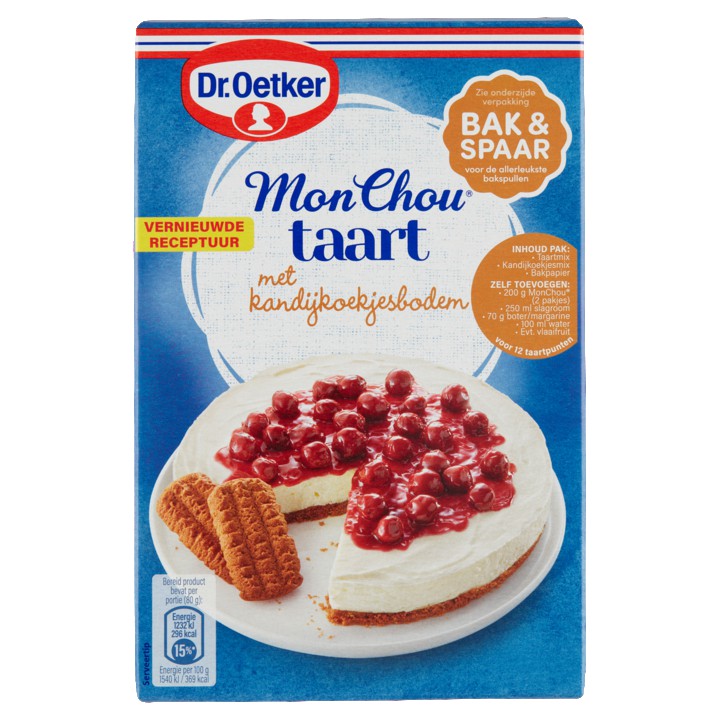 Dr. Oetker MonChou Taart met Kandijkoekjesbodem 385g