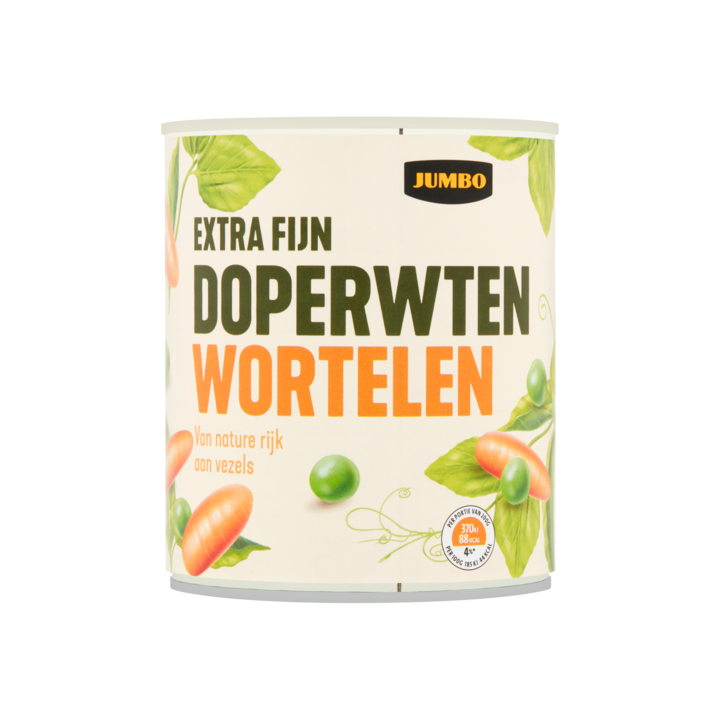 Jumbo Doperwten Wortelen Extra Fijn 800g