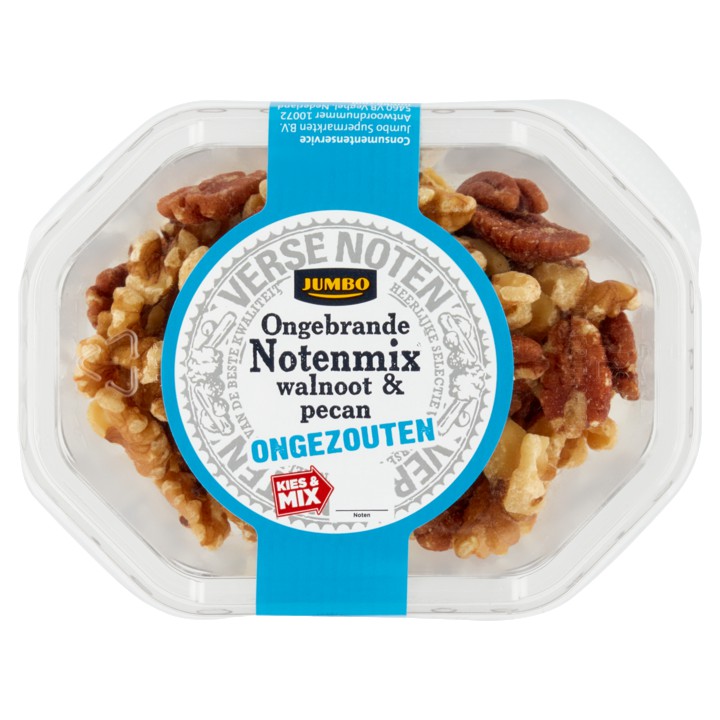 Jumbo Ongebrande Notenmix Walnoot &amp;amp; Pecan Ongezouten 115g