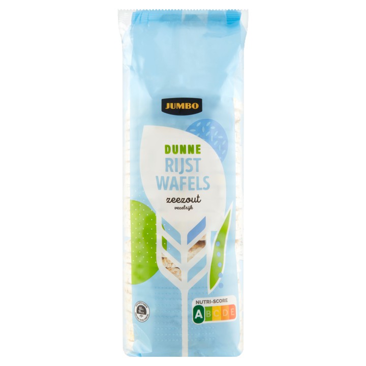 Jumbo Dunne Rijst Wafels Zeezout Vezelrijk 120g