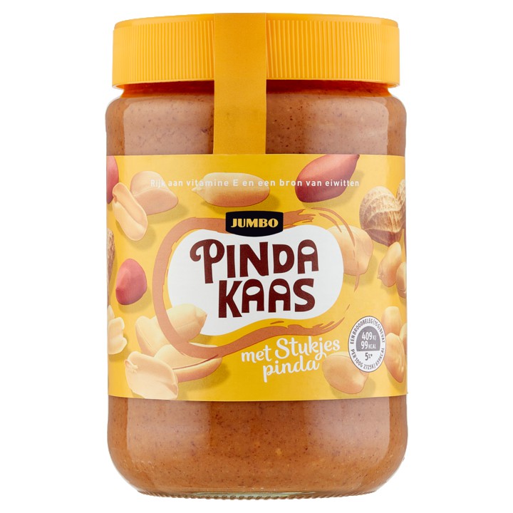 Jumbo Pindakaas met Stukjes Pinda 600g