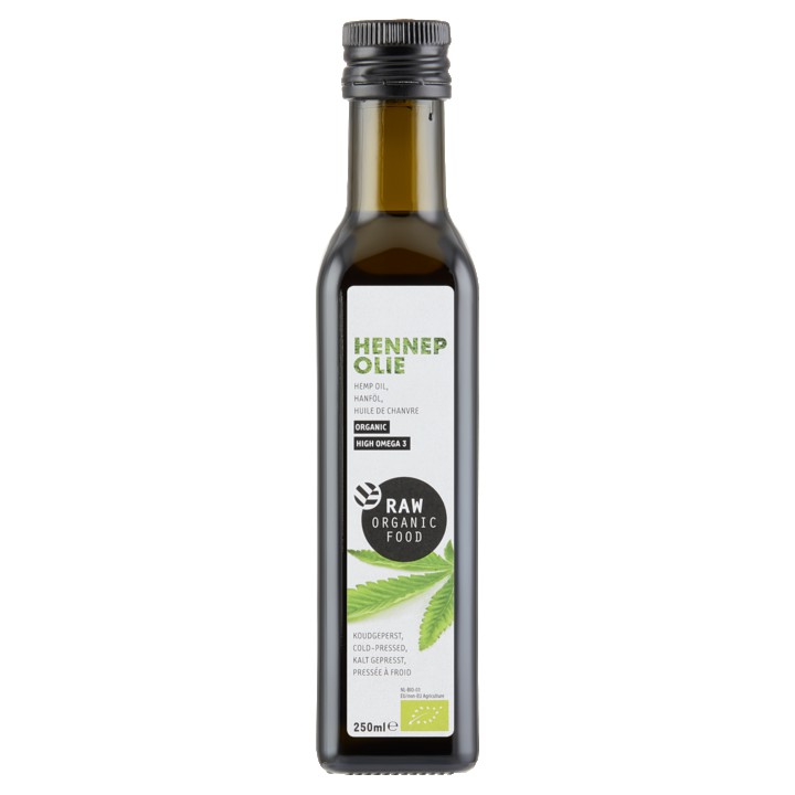Raw Organic Food Hennepolie Koudgeperst 250ml