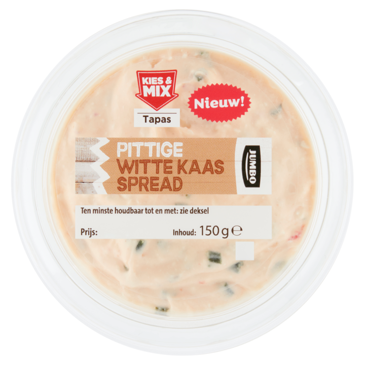 Jumbo Pittige Witte Kaas Spread 150g