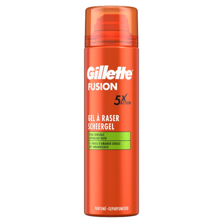 Gillette Fusion Scheergel Sensitive, 200ml