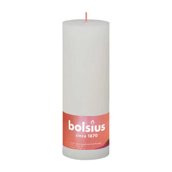 Bolsius Rustiek cloudy white 190/68