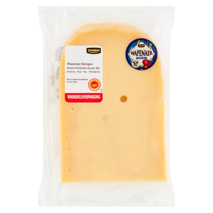 Wapenaer Belegen Noord-Hollandse Gouda Kaas 48+ Voordeelverpakking ca. 350g