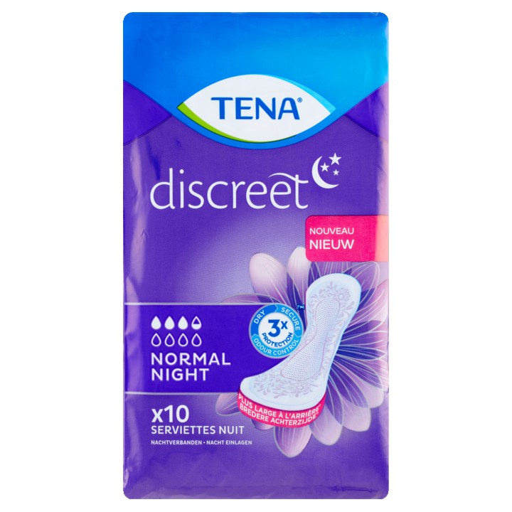 Tena Discreet Normal Night 10 Stuks