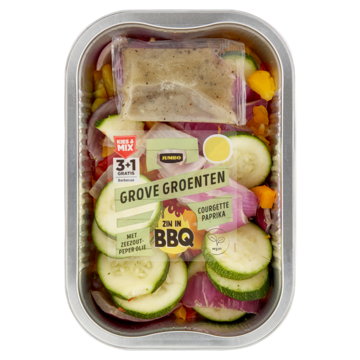 Jumbo Grove Groenten Courgette Paprika met Zeezout-Peper Olie 365g