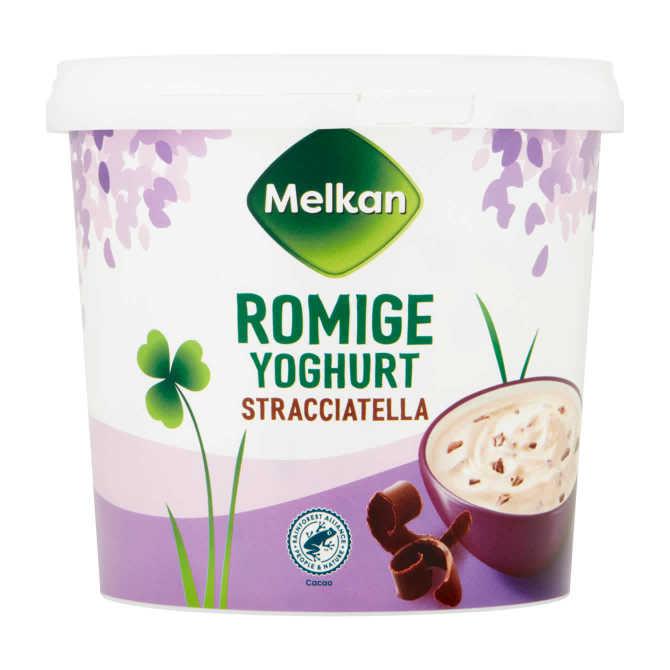 Melkan Roomyoghurt stracciatella