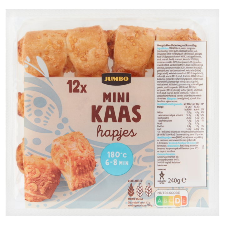 Jumbo - Mini Kaashapjes - 12 Stuks