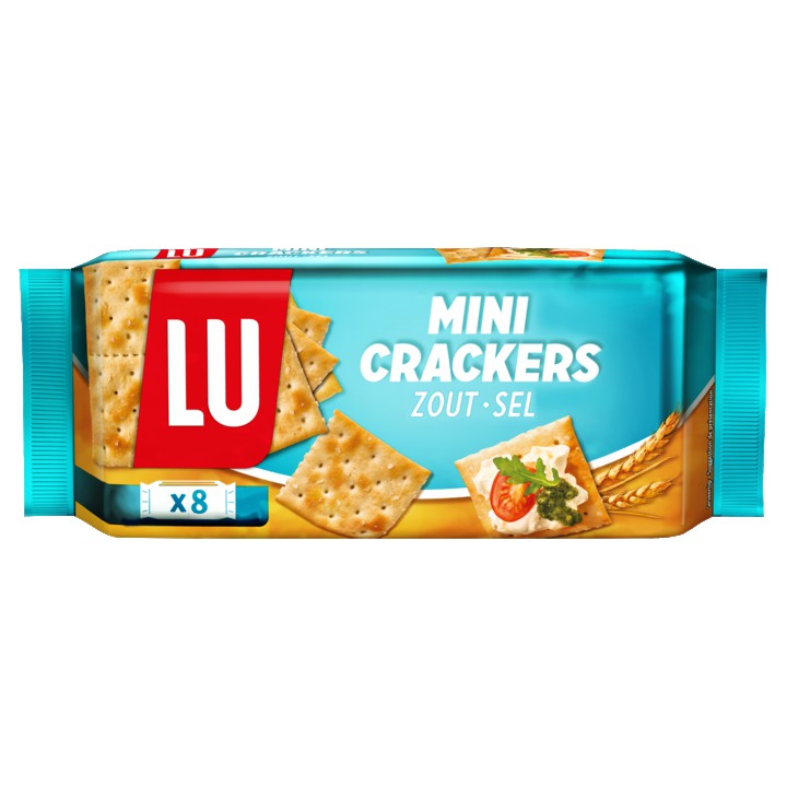 LU Mini Crackers Zout 8 Stuks 250g