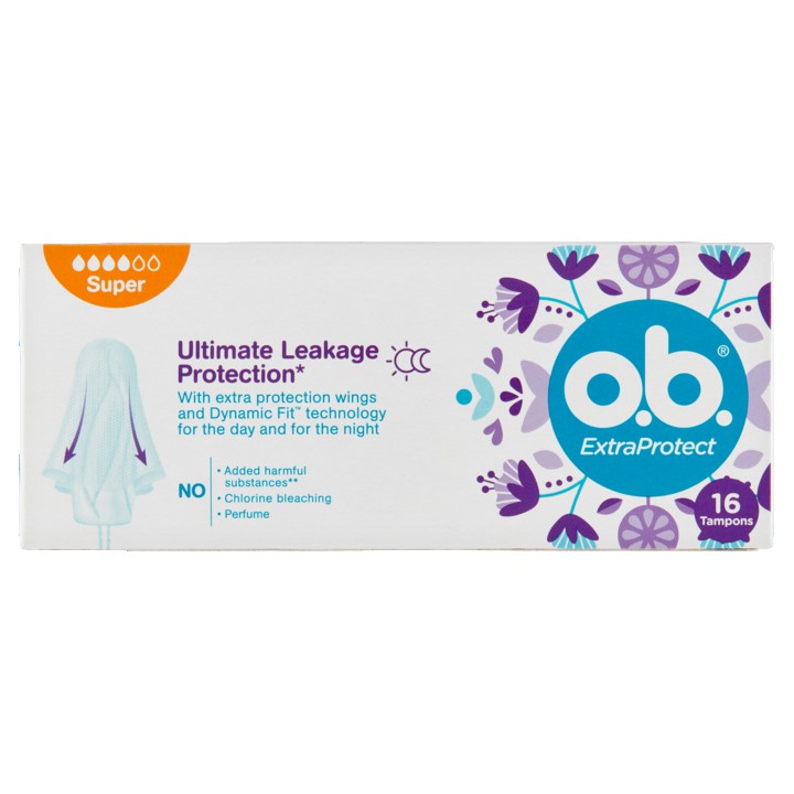 O.B. ExtraProtect Tampons Super 16 Stuks