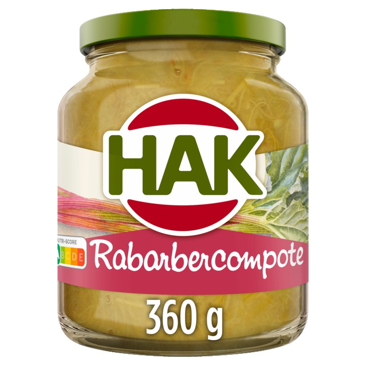 Hak Rabarbercompote 360g