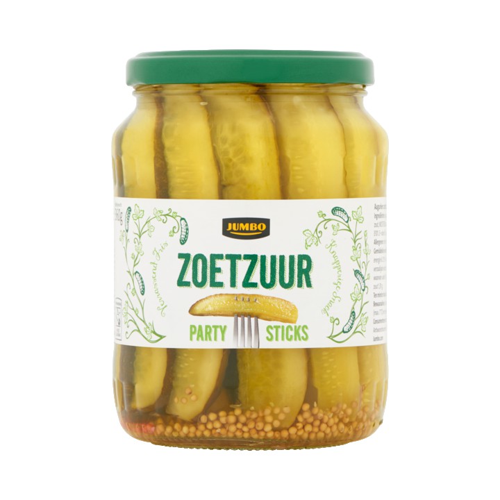 Jumbo Party Sticks Zoetzuur 360g