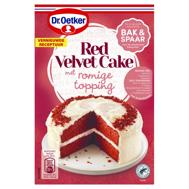 Dr. Oetker Red velvet cake mix 293g