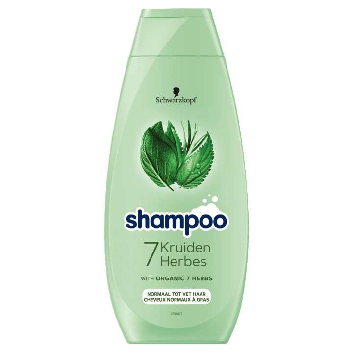 Schwarzkopf Shampoo 7 Kruiden 400 ml, voor normaal tot vet haar