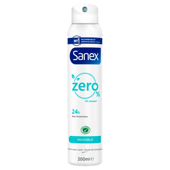 Sanex Zero% Invisible Deodorant Spray 200ml