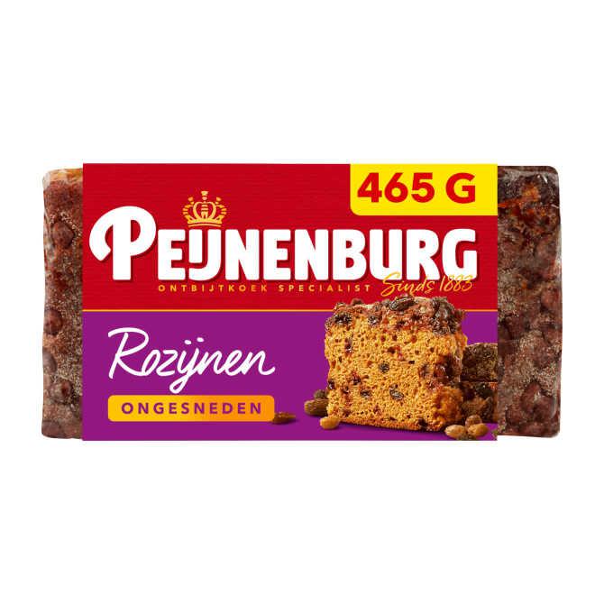 Peijnenburg ontbijtkoek rozijnen ongesneden