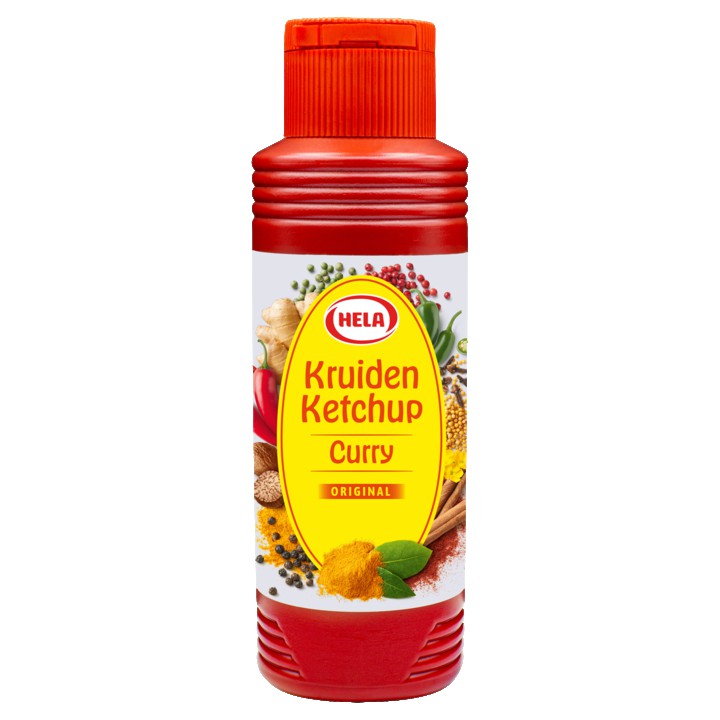 Hela Kruiden Ketchup Curry Original 348g