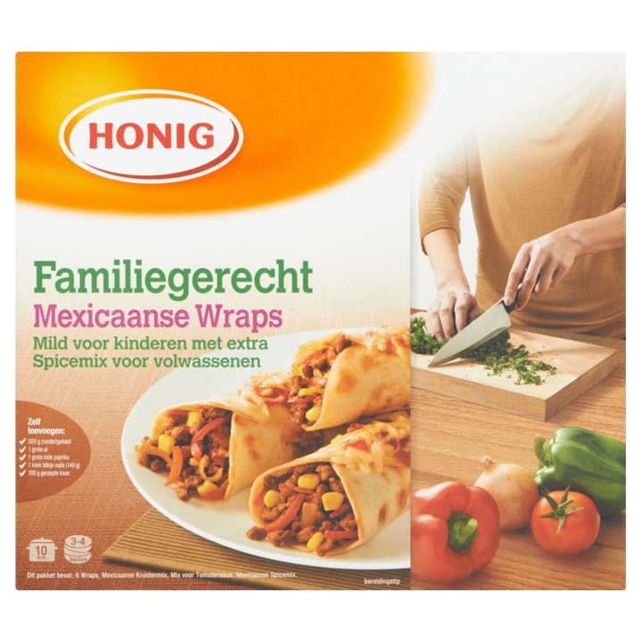 Honig Familiegerecht mexicaanse wraps 305g