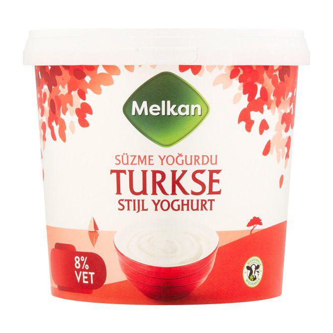 Melkan Yoghurt turkse Stijl 8% vet